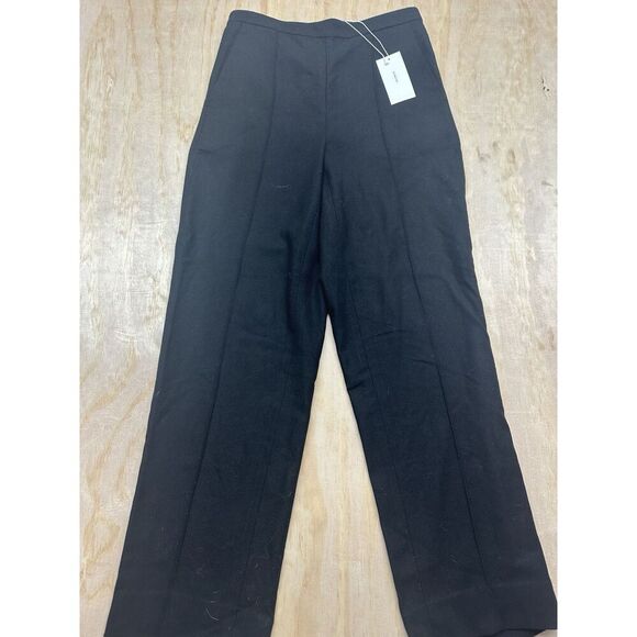 Vince Women’s Italian Flannel Mid Rise Pull On Pant XS Style V977422276 NWTs Blk - Picture 1 of 5